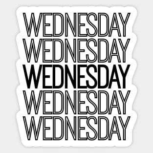 Weekdays: Wednesday Sticker